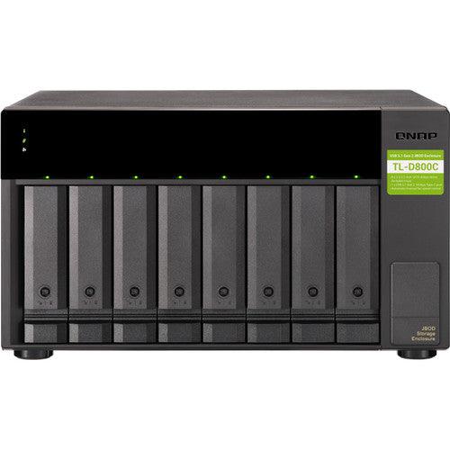 (NEW VENDOR) QNAP TL-D800C 8-Bay JBOD Storage Enclosure | 8 x 3.5" / 2.5" SATA 6G - C2 Computer