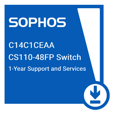 (NEW VENDOR) SOPHOS C14C1CEAA Switch Support and Services for CS110-48FP - 12 MOS - C2 Computer