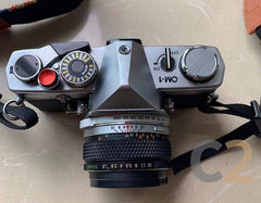 (二手)奧林巴斯/OLYMPUS OM-1 連 (18mm) 復古手動膠片機 收藏品 旅行 Camera 95% NEW（黑/粉） - C2 Computer