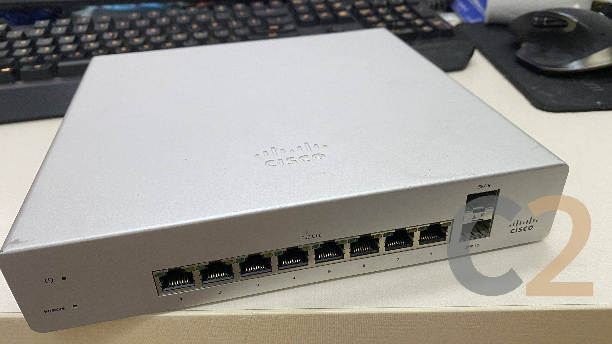 (特價一台) CISCO MERAKI MS220-8P PoE Switch 2 x SFP Ports (可以幫助購買License) 85% NEW - C2 Computer