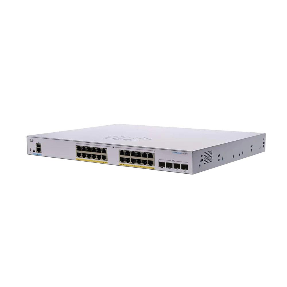 (NEW VENDOR) CISCO CBS350-24P-4X-UK CBS350 Managed 24-port GE, PoE, 4x10G SFP+ - C2 Computer