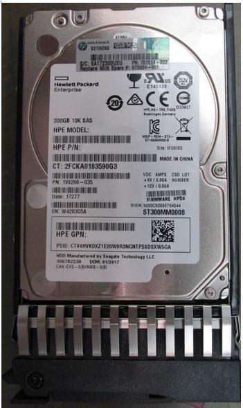 (USED) HPE EG000300JWFUQ 300GB 2.5 INCH SAS-12GBPS 12GBPS 10000RPM 硬碟 - C2 Computer